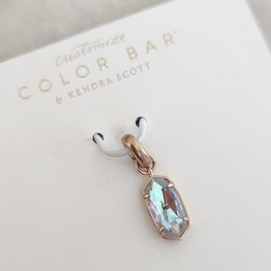Kendra Scott Pave Ellie Dichroic Rose Gold Charm - Discontinued BRAND NEW